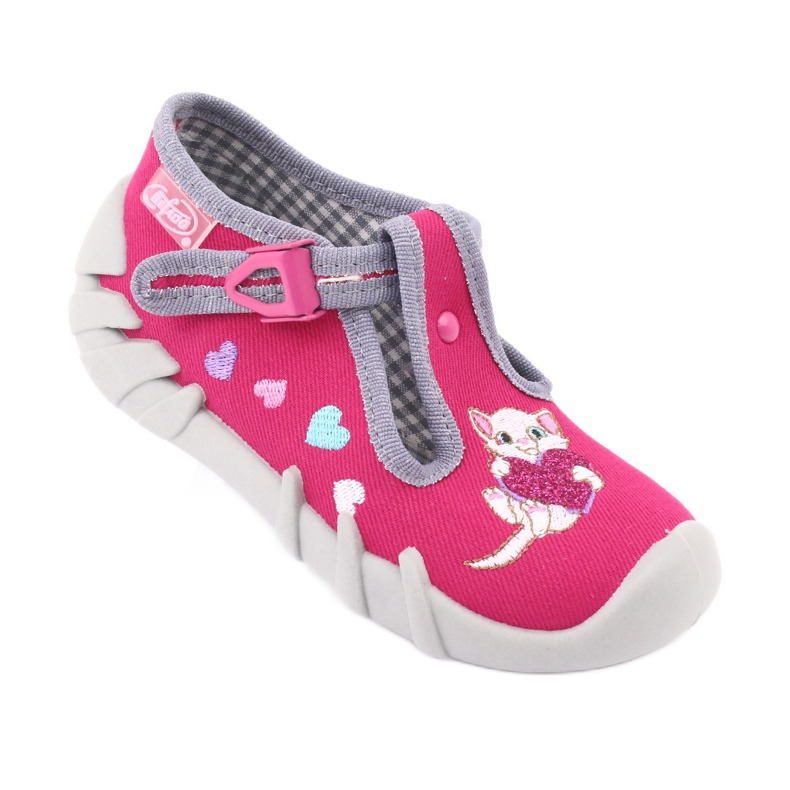 Calzado infantil befado 110P335 rosa gris 2