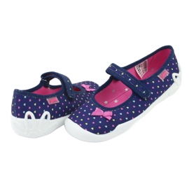 Calzado infantil befado 114Y372 azul marino rosado 5
