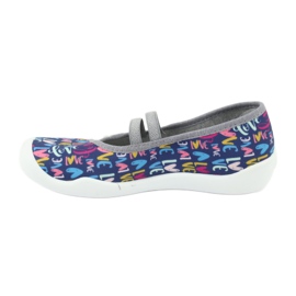 Calzado infantil befado 116Y260 azul marino rosado multicolor 3