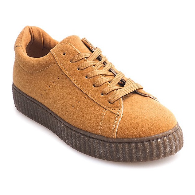 Botas Creepers en la plataforma camel T5020 marrón 1