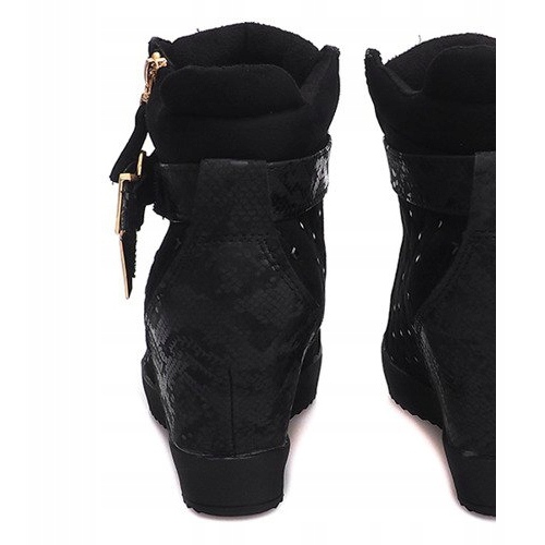 Zapatillas de cuña 6227-Y Black negro 2