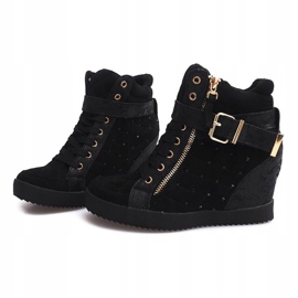 Zapatillas de cuña 6227-Y Black negro 4