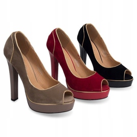 Stilettos Clásicos En La Plataforma 805 Azul verde 3