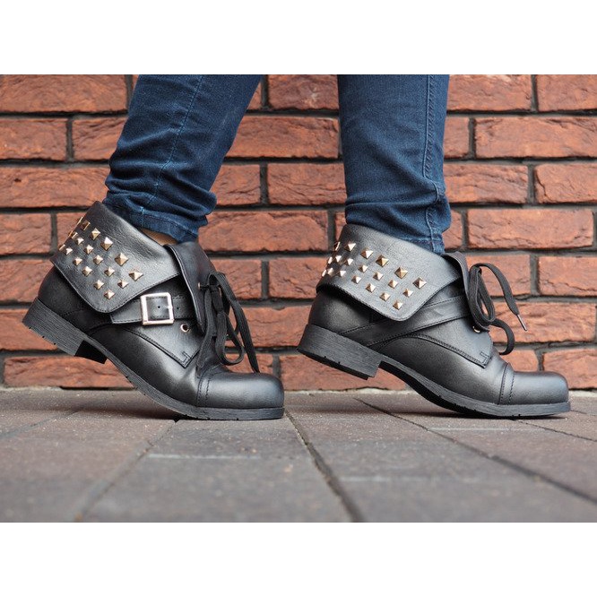 Botas 2W1 Con Tachuelas 1621 Negro 2