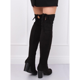 Botas negras de tacón PE161P Negro 4