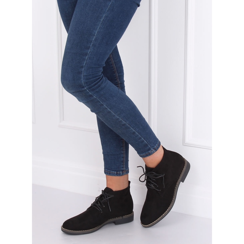 Botas negras con cordones 8B977 Black negro 1 Botas negras con cordones 8B977 Black negro 1