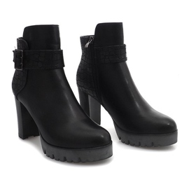 Botas cálidas con tacón TL-10 Negro 4