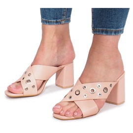 Zapatillas rosa de tacón alto Make A Move rosado 1