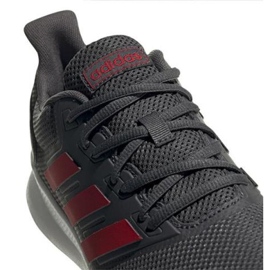 Zapatillas de running adidas Runfalcon M EG8602 rojo gris 1