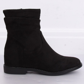 Negro Botas con tacón de cuña oculto 2C8AX7680-1 Negro 5
