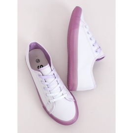 Zapatillas de mujer ombre blanco y morado E3508 Morado violeta 1 Zapatillas de mujer ombre blanco y morado E3508 Morado violeta 1