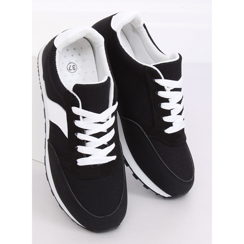 Black BL189P Zapatillas deportivas negras blanco negro 2