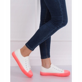 Zapatillas con suela de colores, blanco y rosa FG-2948 Rosa 1
