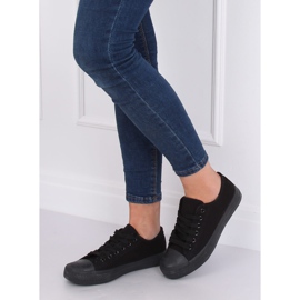 Zapatillas de mujer negras PQ-22 Black negro 3