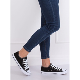 Zapatillas de mujer clásicas negras 7050Y Negro 1
