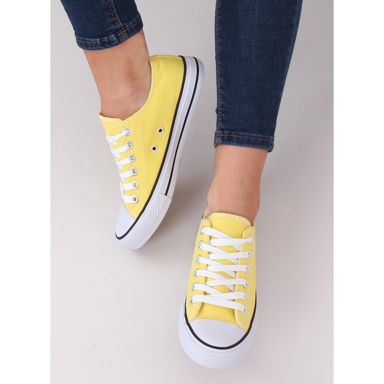 Zapatillas de mujer clásicas amarillas 7050Y Amarillo 1