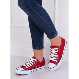 Zapatillas clásicas de mujer granate 7050Y Wine rojo 3