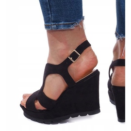 Sandalias Cuña K63 Negro 2