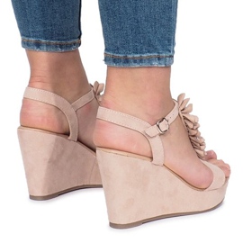 Sandalias de cuña rosa Liris 1