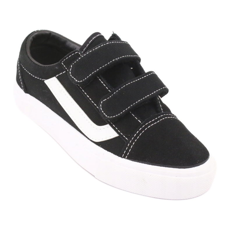Zapatillas velcro AlaVans Atletico 18081 negro blanco 1