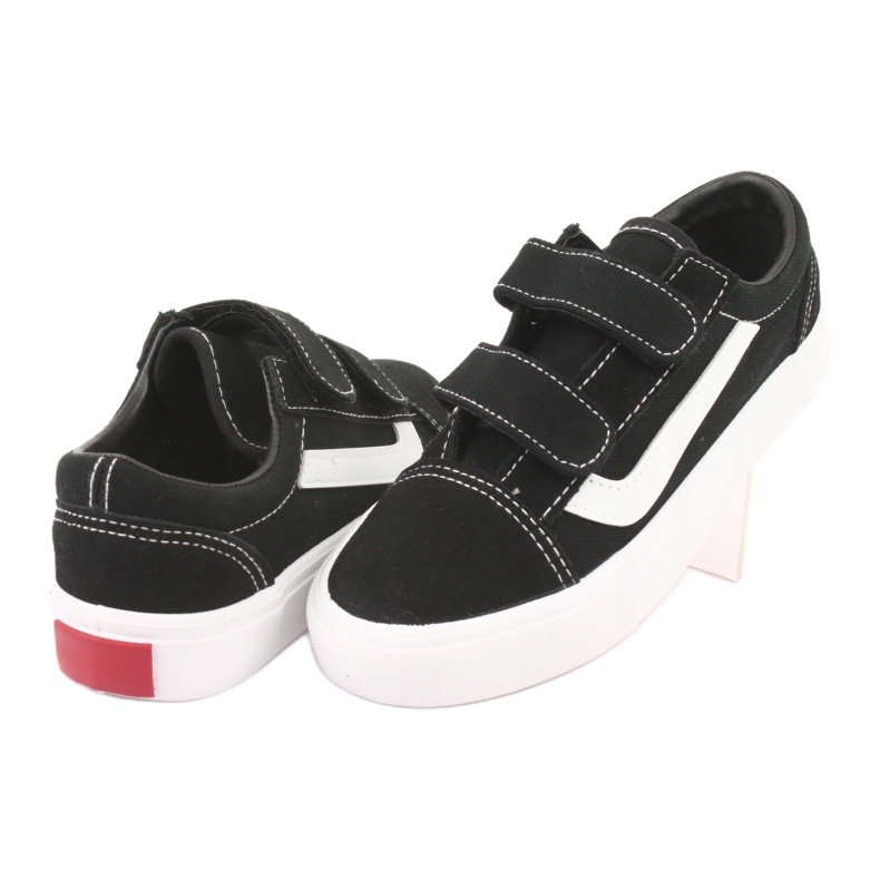 Zapatillas velcro AlaVans Atletico 18081 negro blanco 4