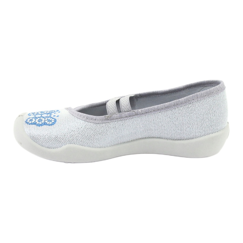 Zapatos infantiles befado corazones 116X267 azul gris 2