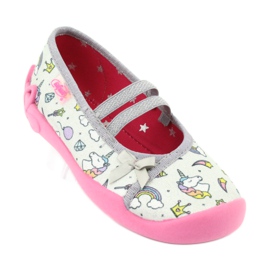 Calzado infantil befado 116X266 rosado gris 1