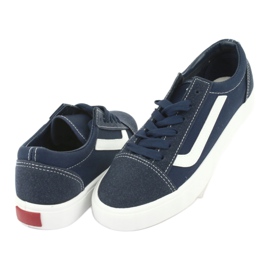 Atletico Zapatillas de deporte para mujeres empatadas 18081 azul marino 4