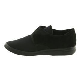 Befado Dr. Interior de zapatillas para hombres PU en velcro 036m006 negro 3