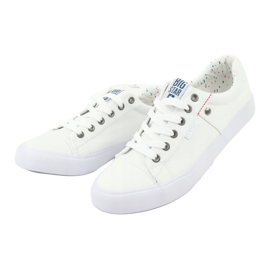 Zapatillas deportivas Big Star para hombre, blancas atadas 174097 blanco 2