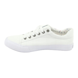Zapatillas deportivas Big Star para hombre, blancas atadas 174097 blanco 1