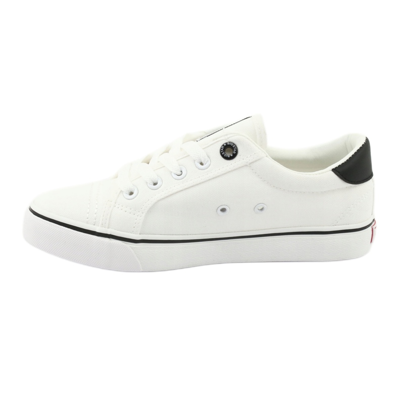 Zapatillas Big Star atadas blanco 274473 negro 2