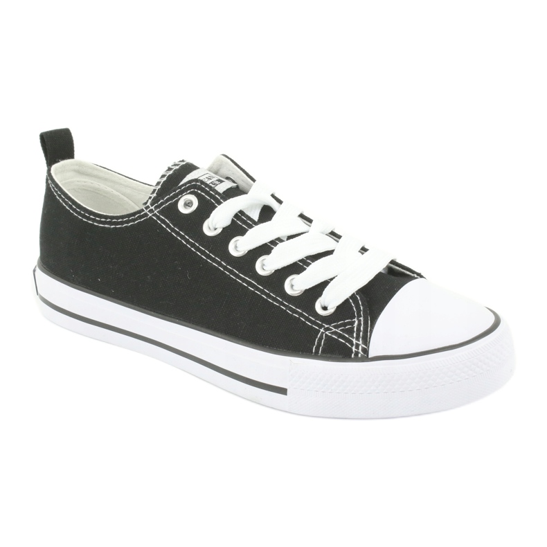 American Club Zapatillas de deporte en blanco y negro LH08 empatadas en blanco y negro 1