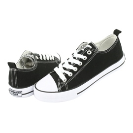 American Club Zapatillas clásicas empatadas lh04/22 negros 4