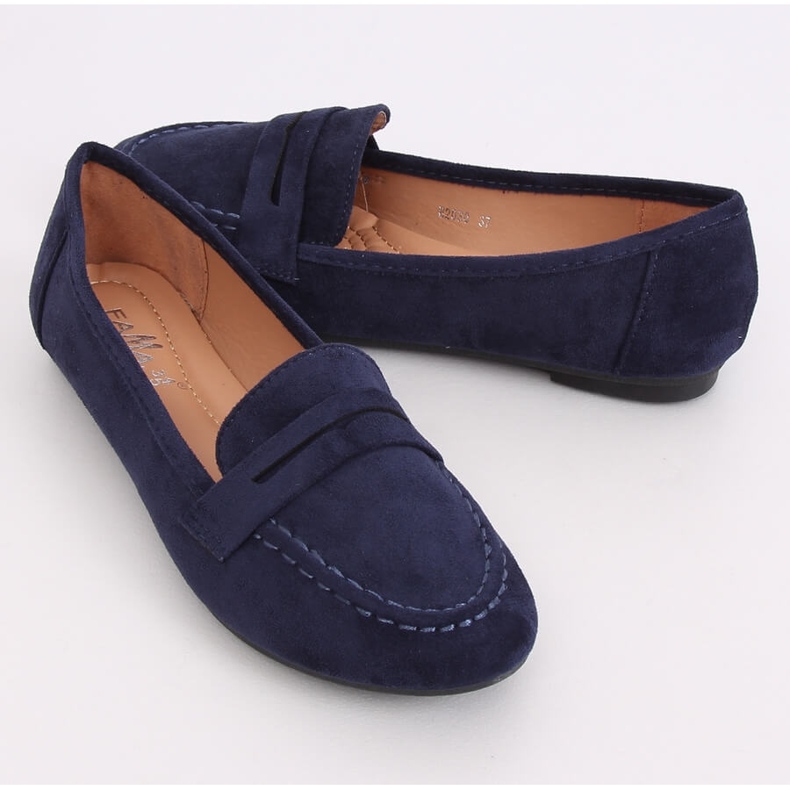Mocasines mujer azul marino B2030 Dk Blue 1