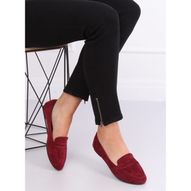 Mocasines de mujer burdeos B2030 Wine rojo 3