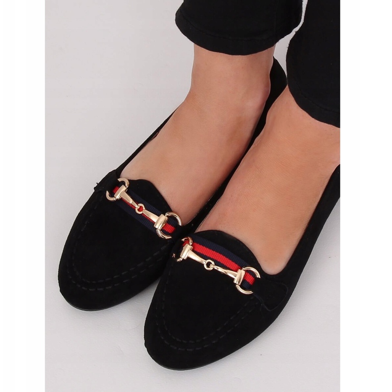 Mocasines negros de mujer B2027 Negro 1