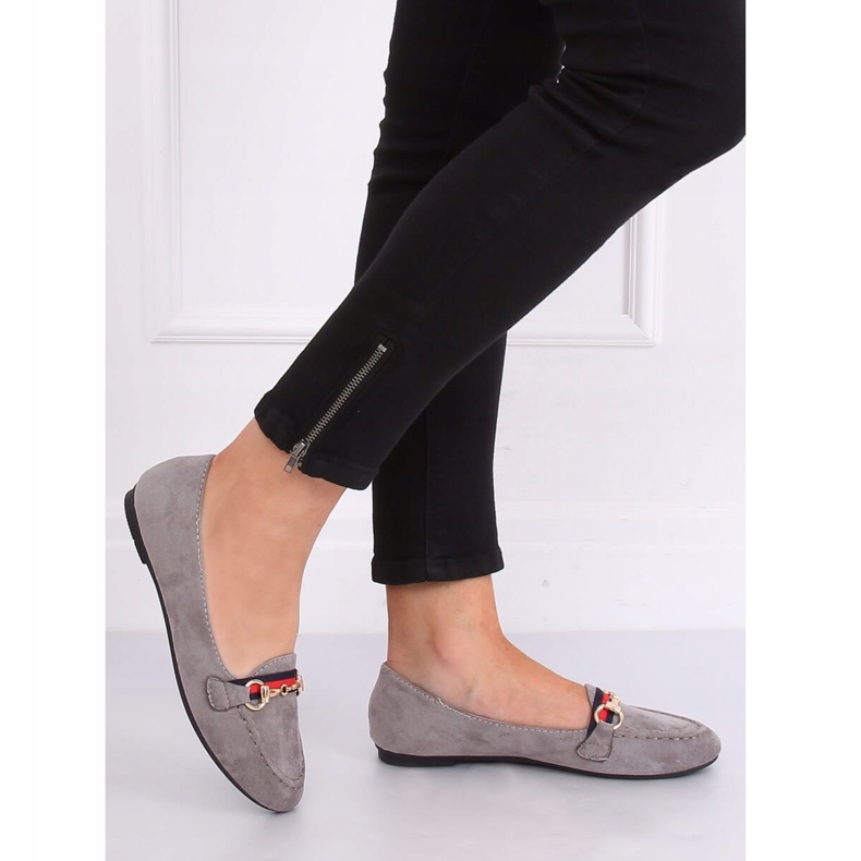 Gris Mocasines grises de mujer B2027 Gris 2 Gris Mocasines grises de mujer B2027 Gris 2