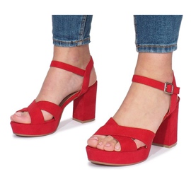Sandalias de tacón rojo Enmore 3