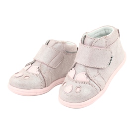 Botines velcro Koala Bartek 71150 rosa gris 3