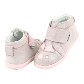 Botines velcro Koala Bartek 71150 rosado gris 4
