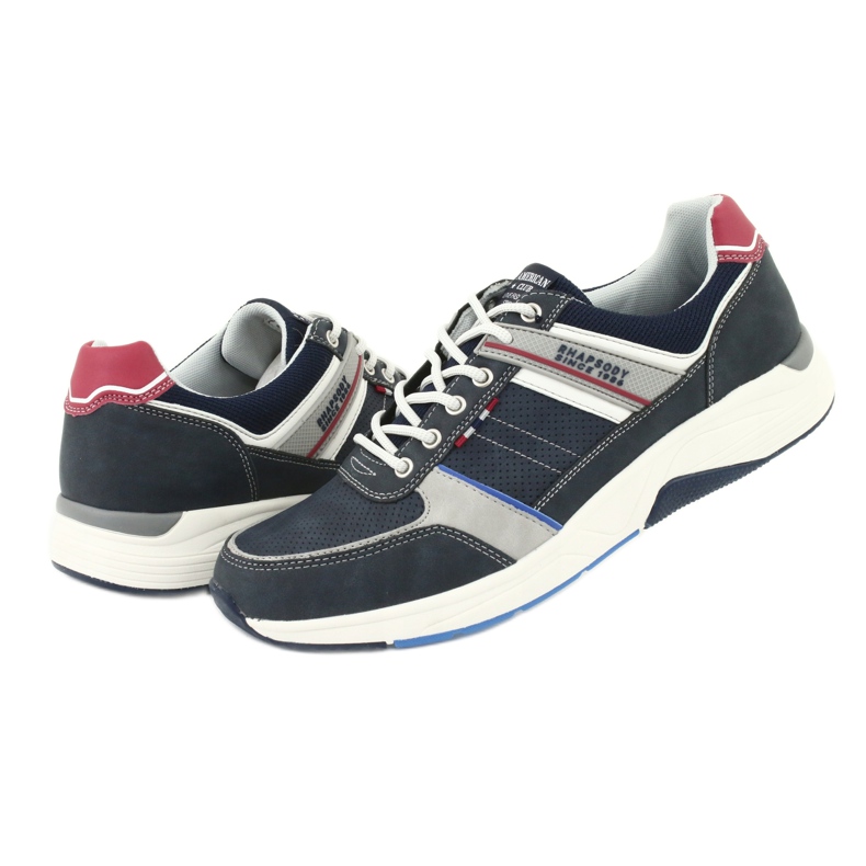 Zapatillas deportivas ADI American Club RH07 rojo azul marino gris 4