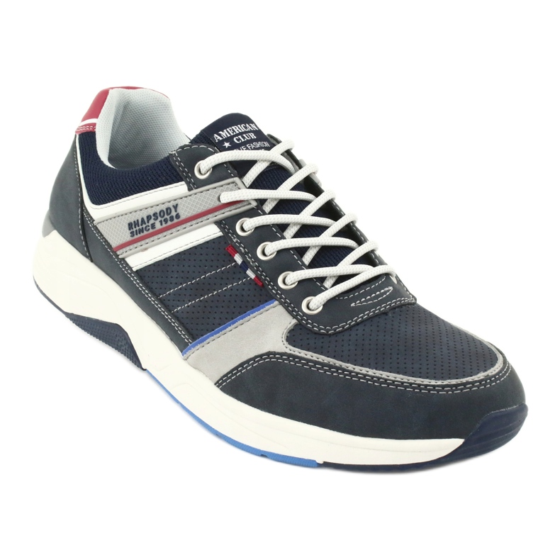 Zapatillas deportivas ADI American Club RH07 rojo azul marino gris 1