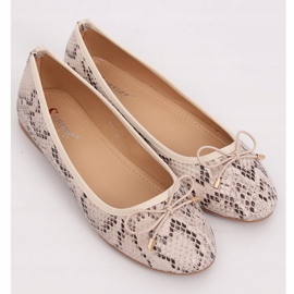 Bailarinas piel de serpiente LK31P Snake beige 3