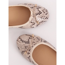Bailarinas piel de serpiente LK31P Snake beige 4