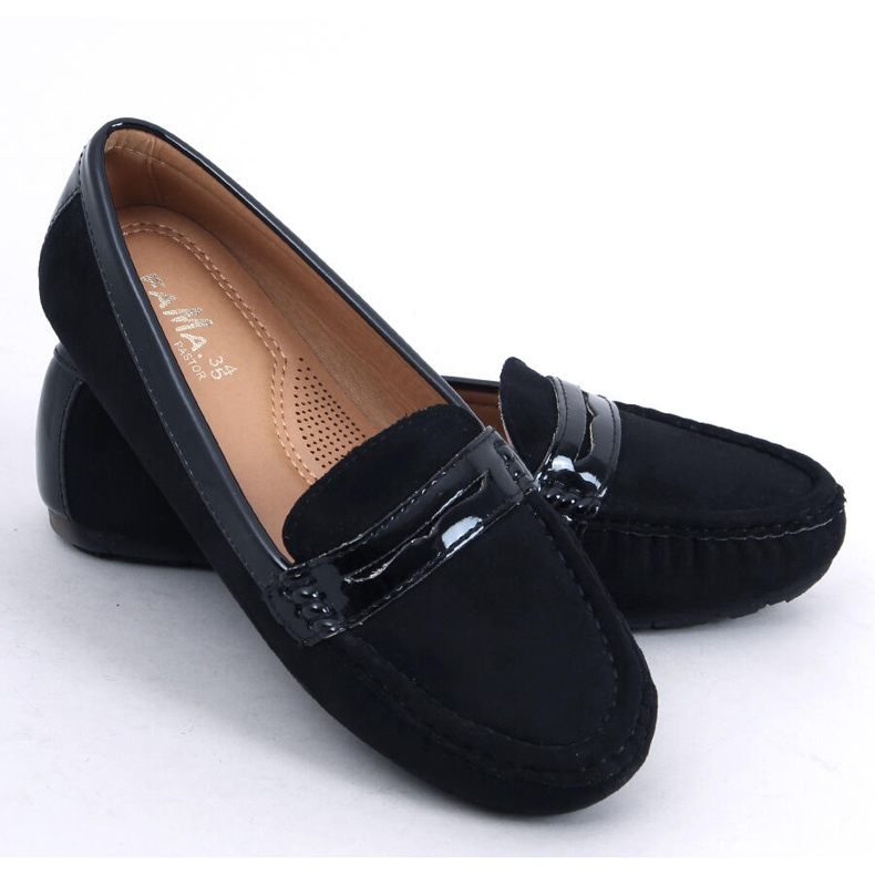 Mocasines negros de mujer FM2958-3 Black 2