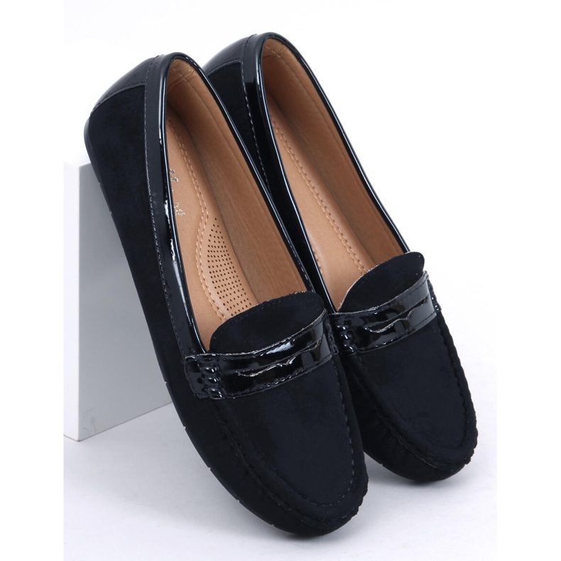 Mocasines negros de mujer FM2958-3 Black 1