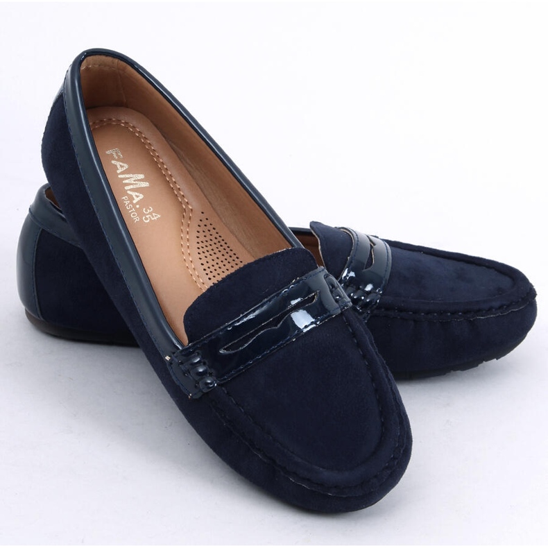 Mocasines mujer azul marino FM2958-3 Azul 2
