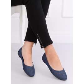 Bailarinas lisas azul marino Z1005 Navy 1