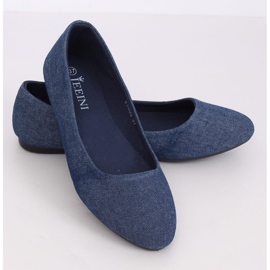 Bailarinas lisas azul marino Z1005 Navy 3